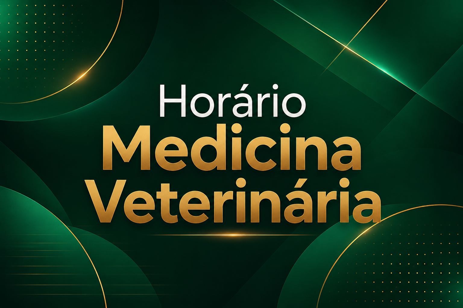 Horário Medicina Veterinária
