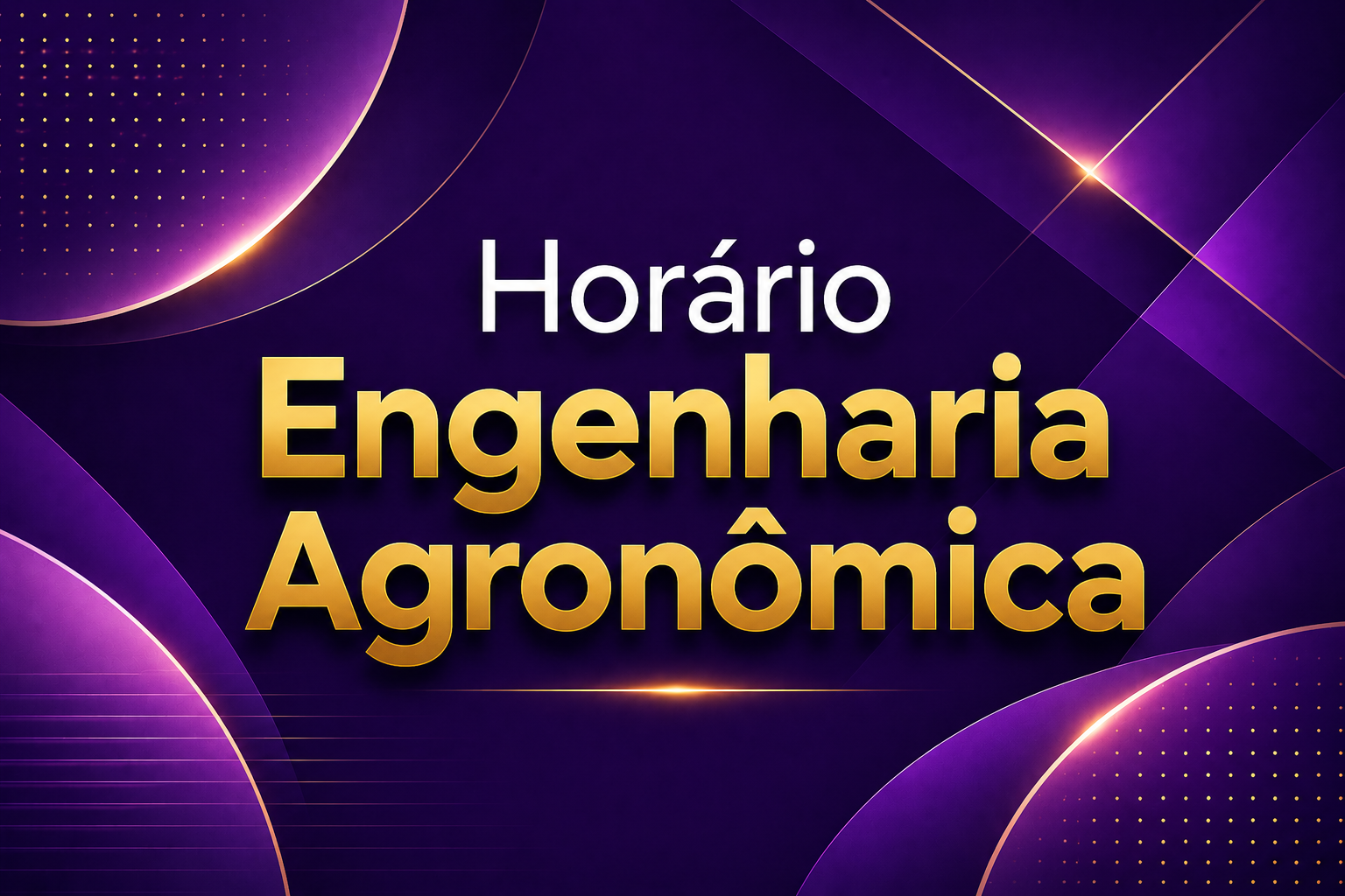 Horário Engenharia Agronômica