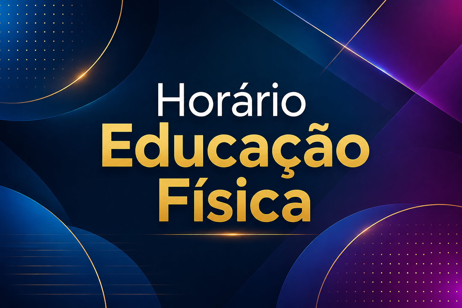 Horário Educação Física